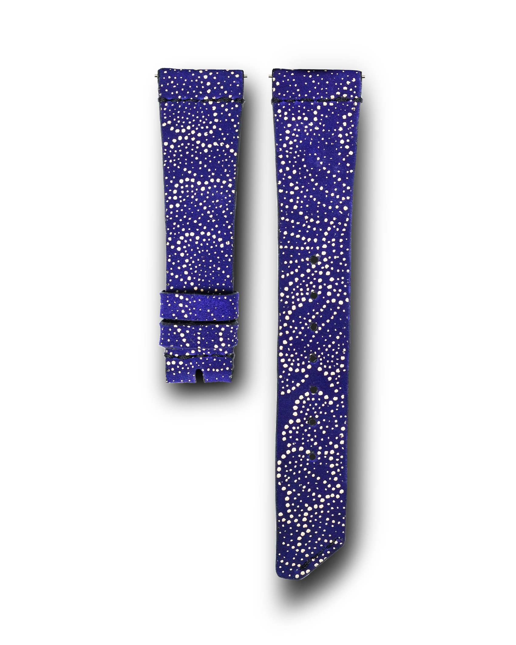 blue and white design strap